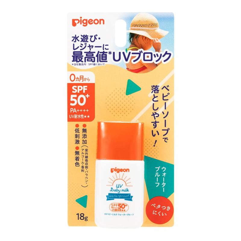 ピジョン Pigeon UVベビーミルク ウォータープルーフ SPF50+ 50g