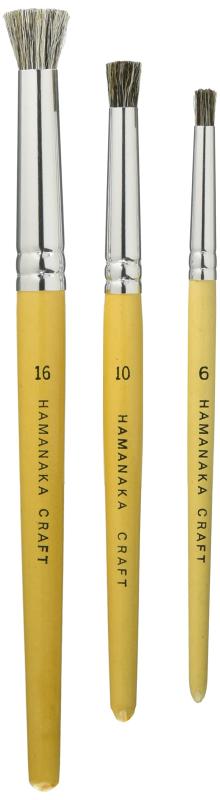 ハマナカ ステンシルブラシ L・M・Sサイズ3本組セット H411-305 1