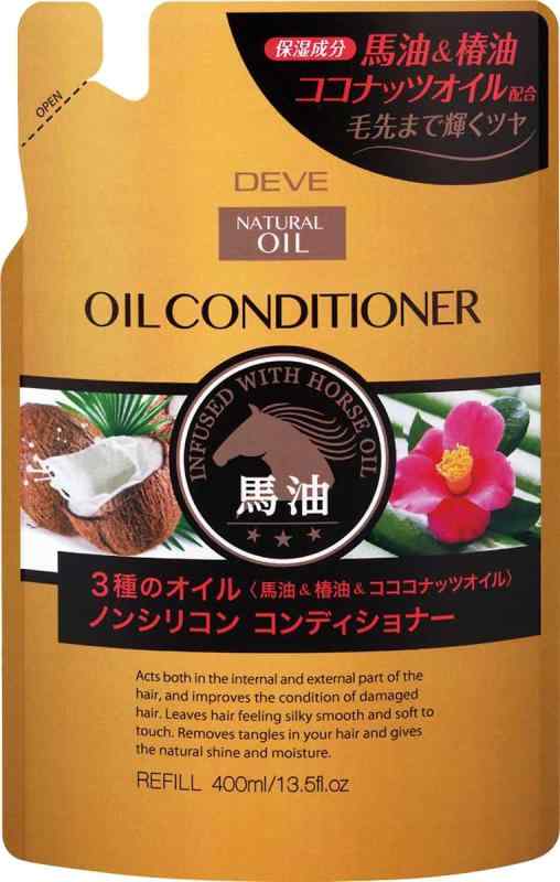 熊野油脂 ディブ 3種のオイル コンディショナー(馬油・椿油・ココナッツオイル) 400ml