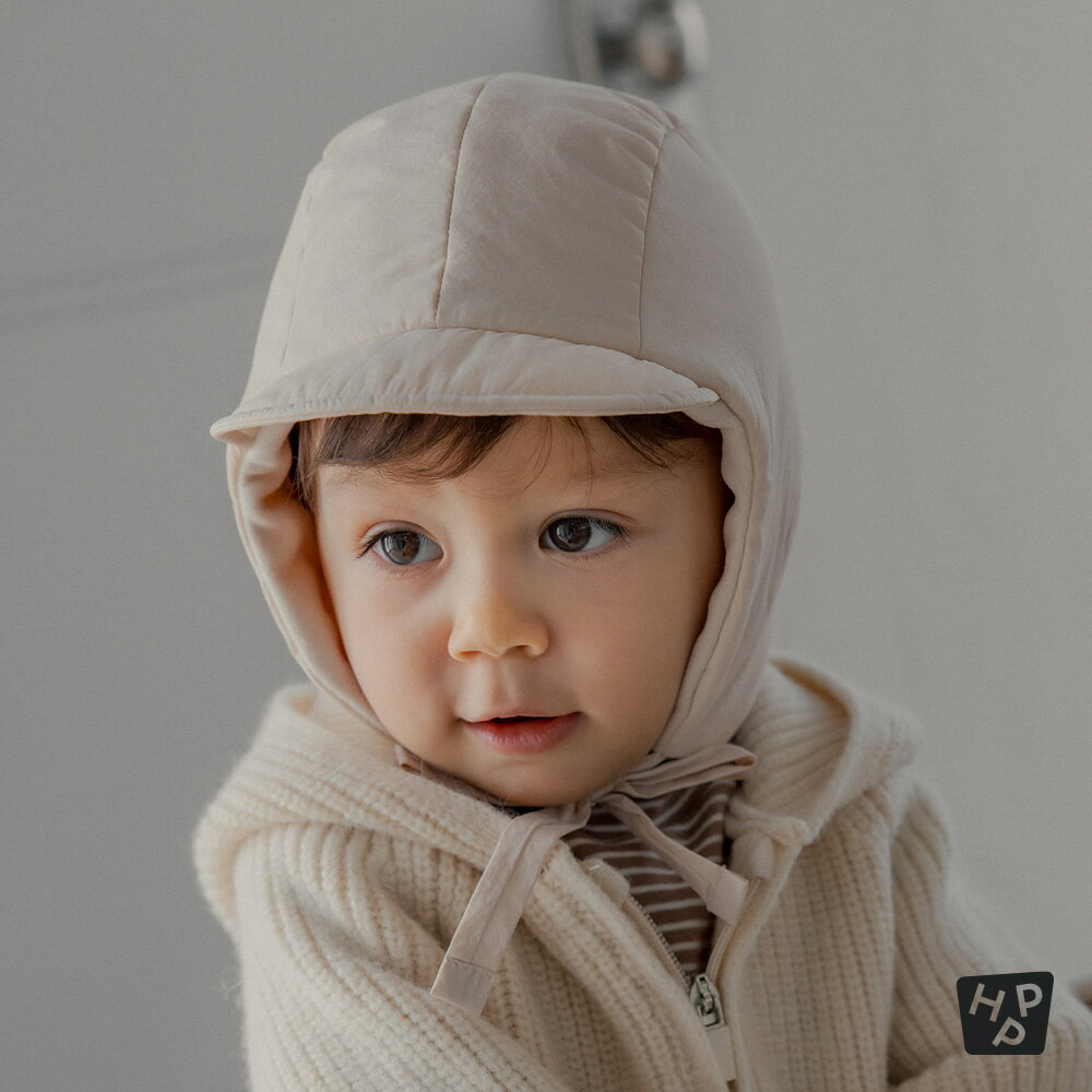 マイ パディング スノー キャップ ベビー 赤ちゃん 帽子 キャップ パディング 中綿 スノー 防寒 暖かい 軽量 起毛 3オンス 耳当て 切り替え デイリー 韓国子供服 キッズ おしゃれ 出産祝い 記念撮影 冬コーデ 秋服 冬服