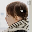 マリー ベビー ヘアクリップ ヘアピン 黒 フェイクパール ハート フォーマル 2個セット ヘアアクセサリー 赤ちゃん アクセサリー 髪飾り ベビー アクセサリー