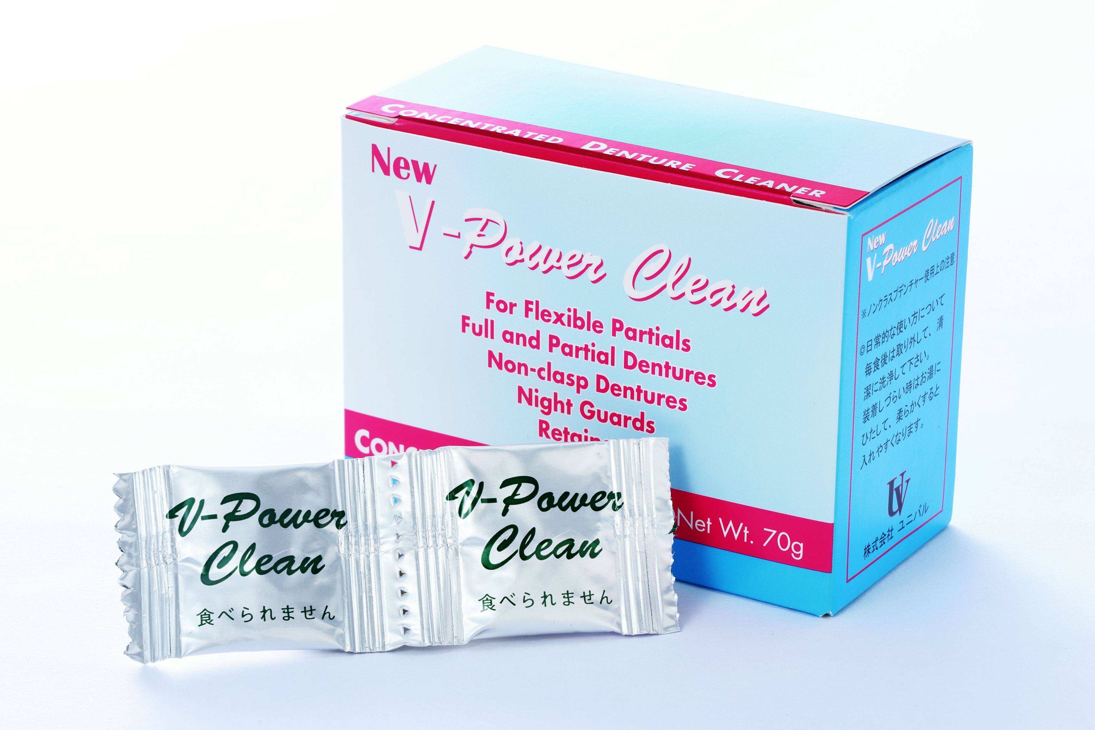Vパワークリーン（入れ歯洗浄剤）10カ月用　1箱