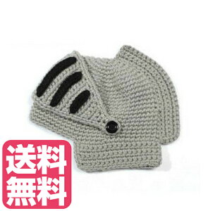 ローマ騎士風ニット帽 男女兼ナイトニットキャップ フルフェイス 騎士風ヘルメット型帽子 2色(ブラック、グレー)クリスマス バレンタイン ホワイトデー 防寒具&パーティーグッズ 耳や口まで覆う帽子 ローマ騎士ニット帽 ローマ騎士ニットキャップ