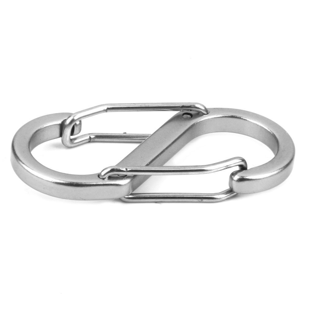 多機能 登山 クライミング キーチェーン カラビナ フック スプリング キーチェーン ハイキング キャンプ S字 カラビナ 登山 キャンプ アウトドア 旅行用品 釣り ペツル トレッキング スポーツ キーホルダー 銀 赤 青 シルバー レッド ブルー 5個 JPY通販格安セール情報 楽天 通販