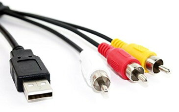 送料無料 USB AV 3RCAケーブル コンポーネント オス テレビ ビデオ端子 家電＆カメラ アクセサリ・サプライ AVアクセサリ ケーブル USB 3RCAケーブル コンポーネントケーブル 変換ケーブル AVケーブル