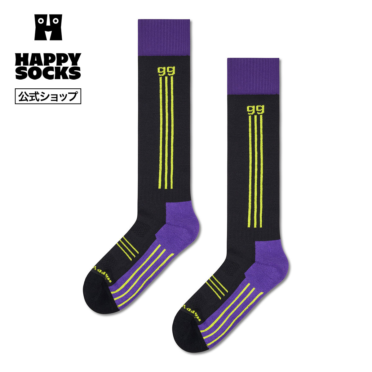 Happy Socks 公式 ニーハイ丈 スポーツ ソックス グッドゲーム / ハッピーソックス ソックス 靴下 メン..