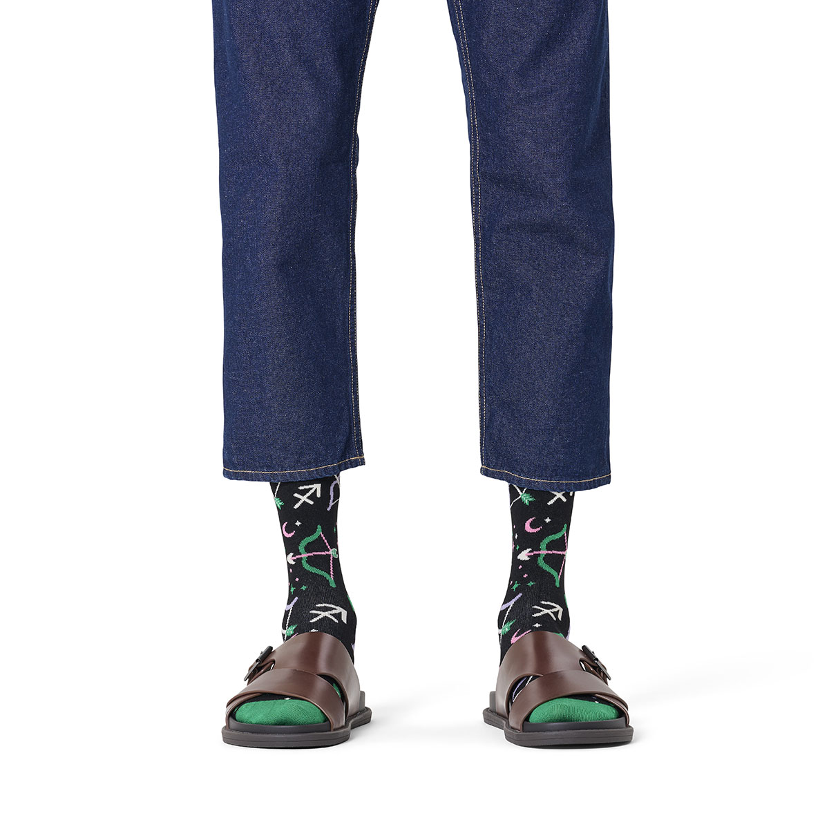 Happy Socks 公式 クルー丈 ソックス 射手座 / ハッピーソックス ソックス 靴下 メ...