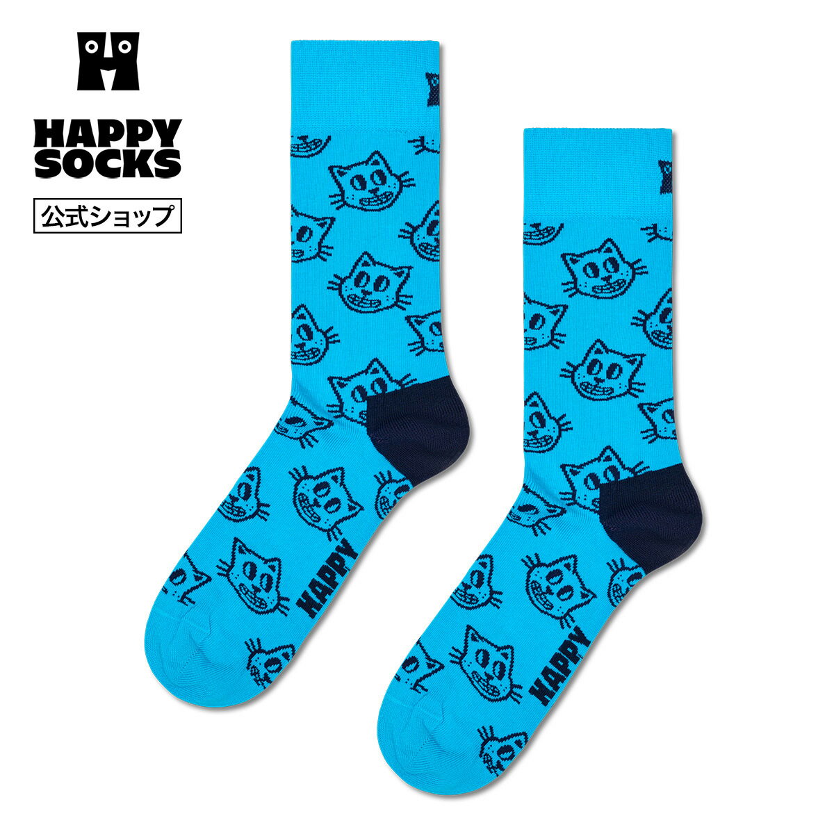 Rakuten - Happy Socks 公式 クルー丈 ソックス キャット / ハッピーソックス ソックス 靴下 メンズ レディース ユニセックス ギフト プレゼント 柄 オシャレ Dog＆Cat COLLECTION