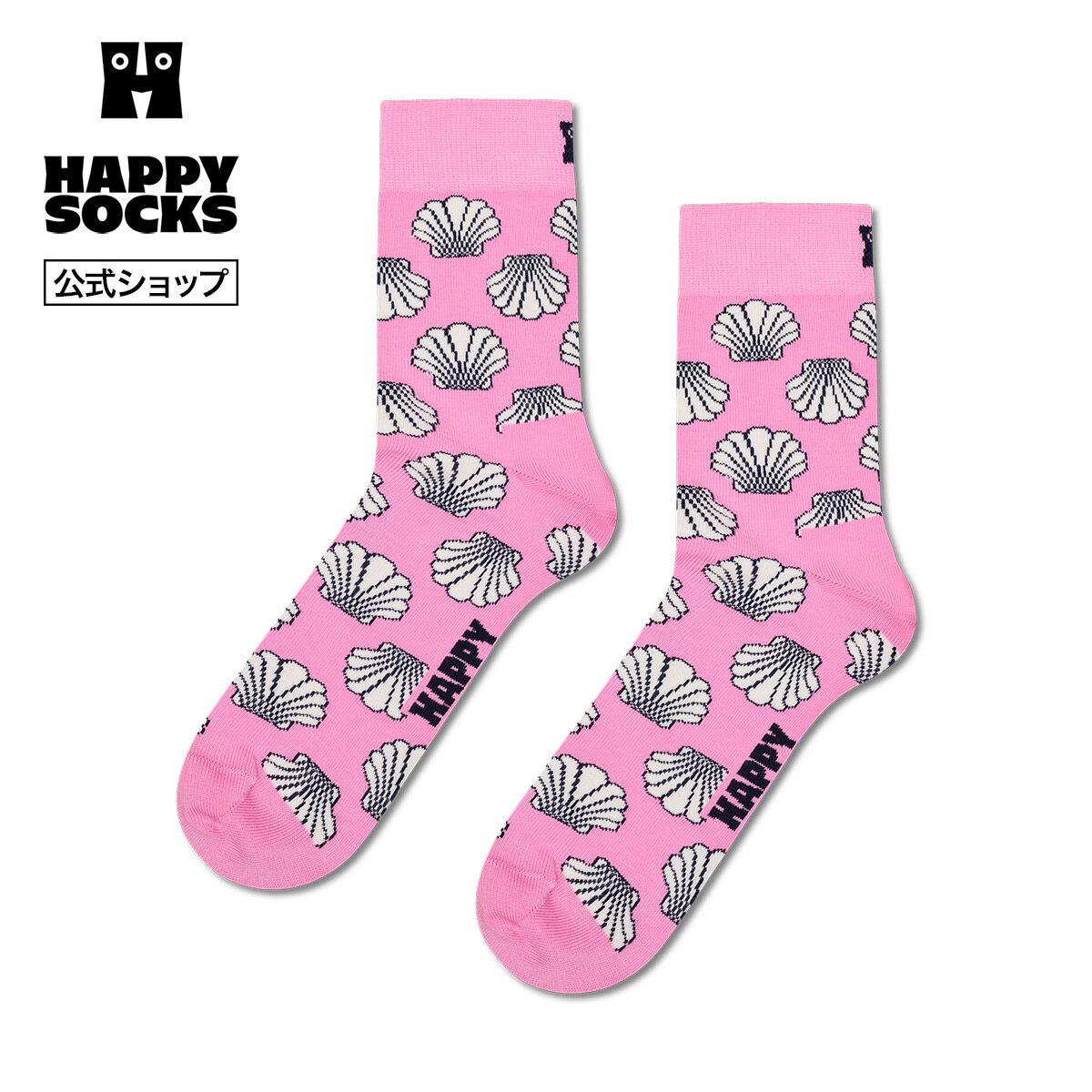 Rakuten - Happy Socks 公式 ショート丈 ソックス シーシェル / ハッピーソックス ソックス 靴下 メンズ レディース ユニセックス ギフト プレゼント 柄 オシャレ
