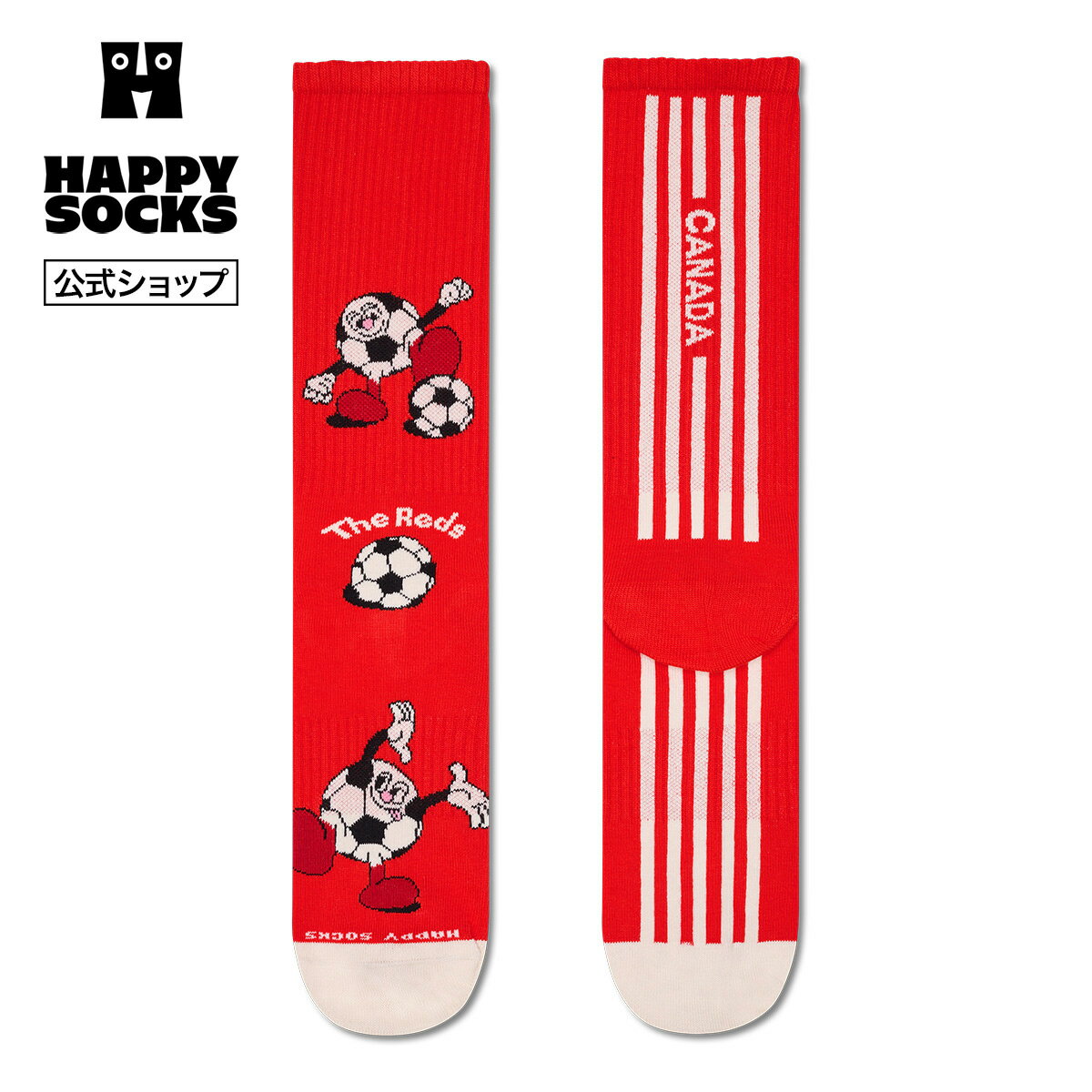 Happy Socks 公式 スポーツ ソックス ワールドカップ カナダ / ハッピーソックス ...