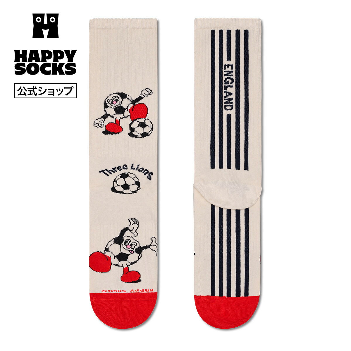 Happy Socks 公式 スポーツ ソックス ワールドカップ イングランド / ハッピーソックス ...