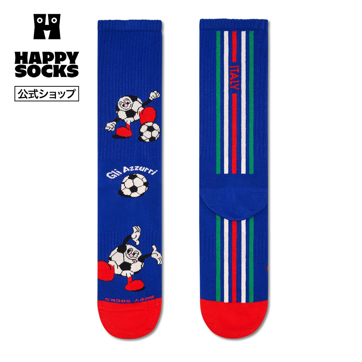Happy Socks 公式 スポーツ ソックス ワールドカップ イタリア / ハッピーソックス ソ ...