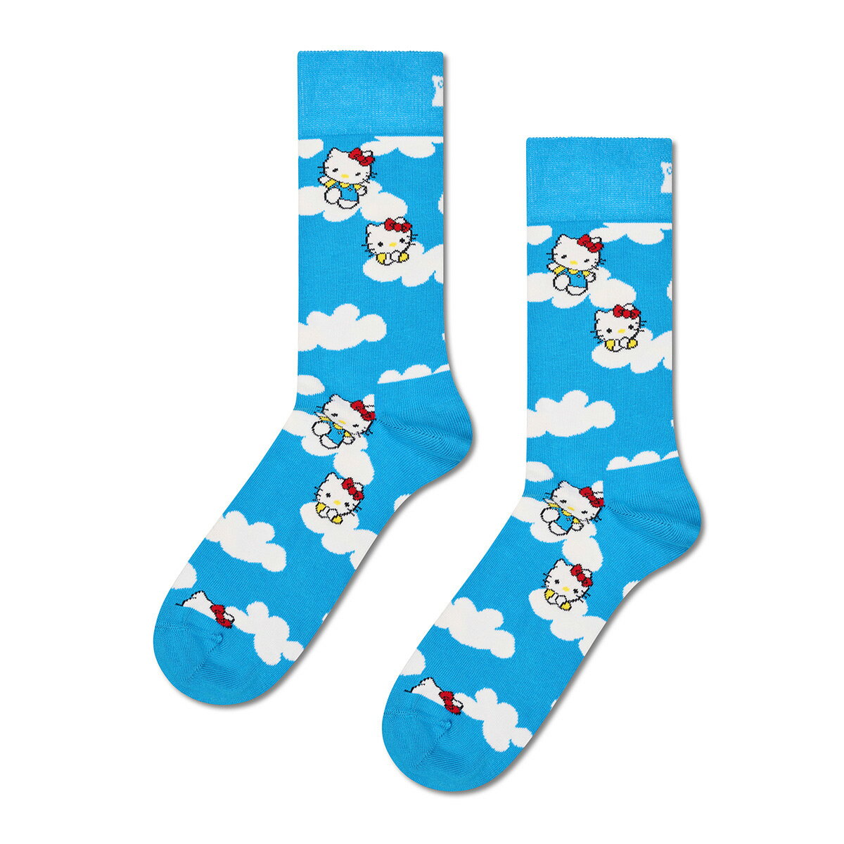 Happy Socks 公式 【Hello Kitty×Happy Socks】クルー丈 ソックス ハローキティ クラウディ / ハッピーソックス ソックス 靴下 メンズ レディース ユニセックス ギフト プレゼント 柄 オシャレ コラボ キティちゃん