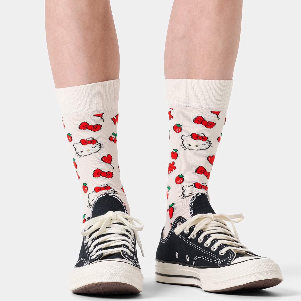 Happy Socks 公式 【Hello Kitty×Happy Socks】クルー丈 ソックス ハローキティ チ...