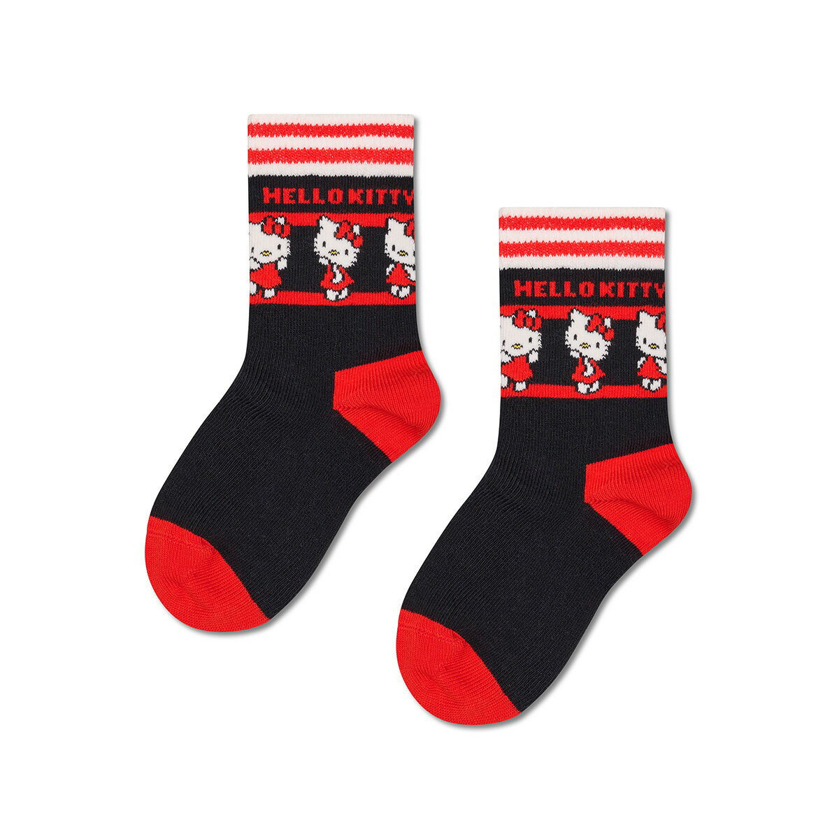 Rakuten - Happy Socks 公式 【Hello Kitty×Happy Socks】【キッズ】クルー丈 ソックス ハローキティ フレンズ / ハッピーソックス ソックス 靴下 キッズ ユニセックス ギフト プレゼント 柄 オシャレ コラボ キティちゃん