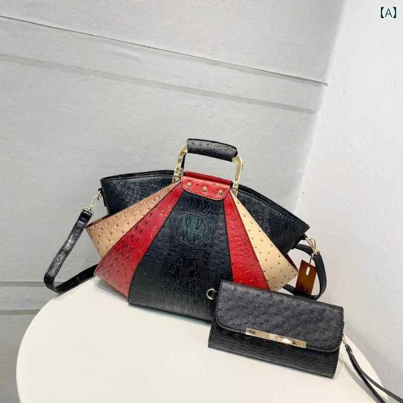 ハンドバッグ レディース 斜めがけ 肩掛け 2way 貝型 大容量 軽量 通勤 通学 お出かけ シンプル 上品 きれいめ フェイクレザー マチ広 自立 ファスナー付き 整理しやすい 無地 カジュアル デイリー 旅行 サブバッグ 丈夫 撥水 仕切り ポケッ