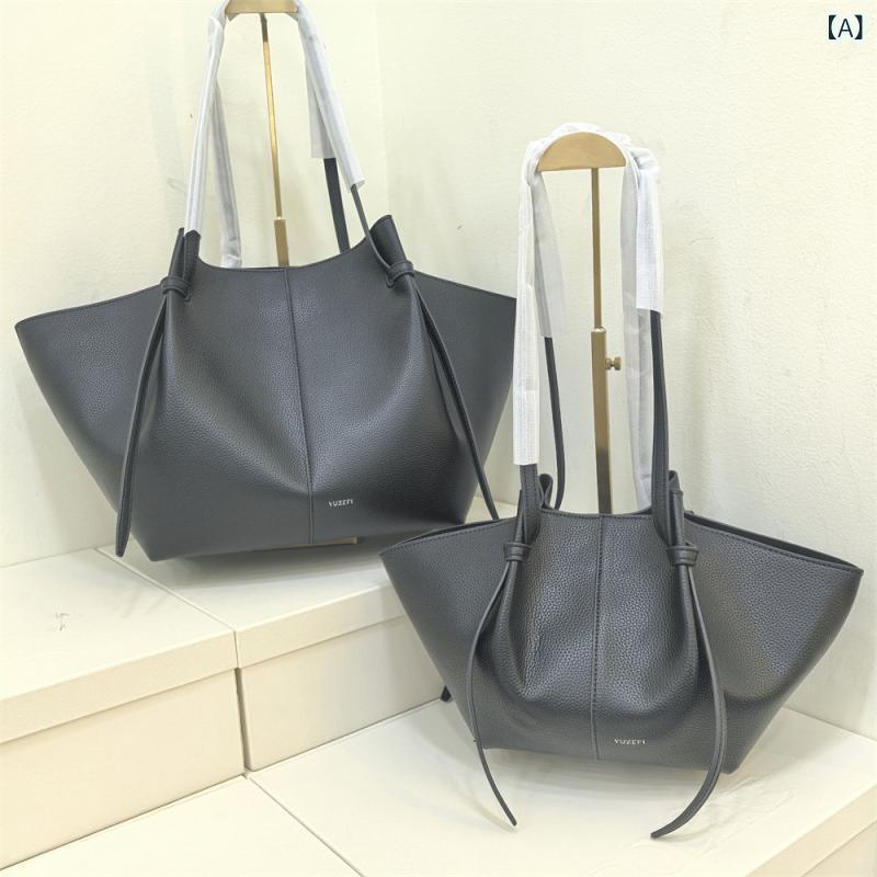 トートバッグ レディース 肩掛け 大容量 ワンショルダー ハンドバッグ ウィングバッグ A4 通勤 通学 オフィス カジュアル 合成皮革 PU..