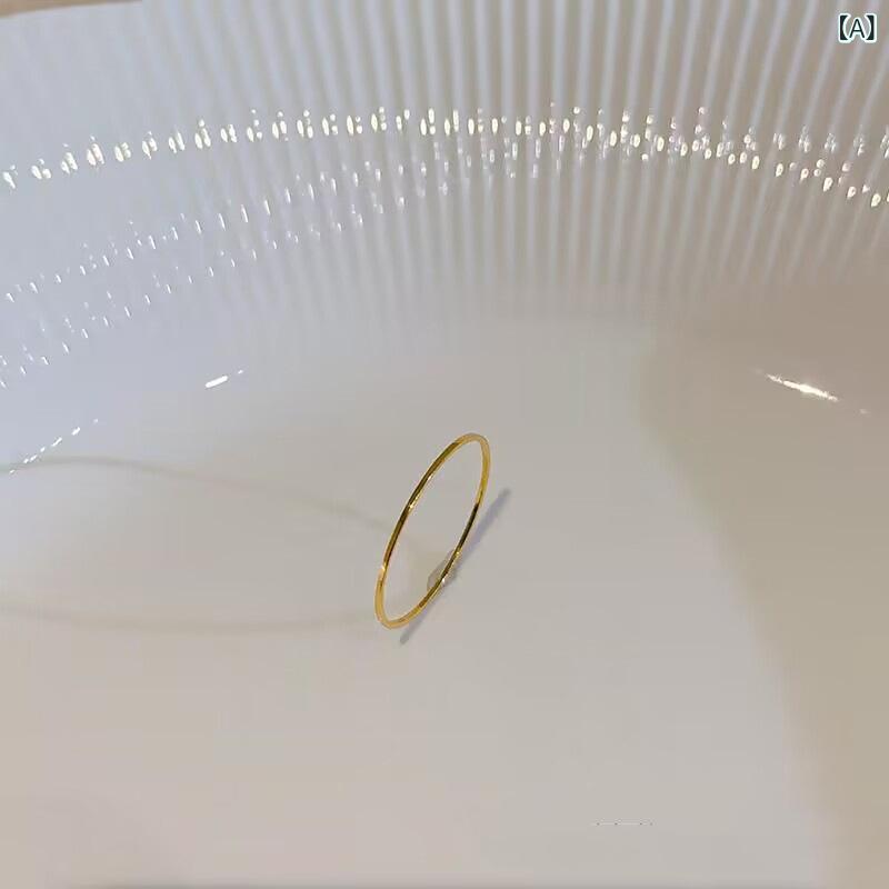 樂天商城 - 指輪 リング チタン サージカルステンレス 極細 ファッションリング ピンキーリング ファランジリング 関節リング 人差し指 スキンジュエリー サビに強い シンプル 華奢リング