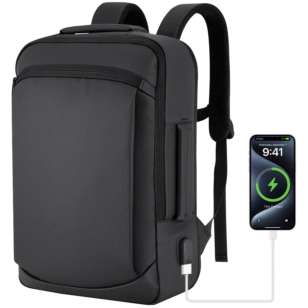 ・容量:20L-30L(拡張可能) ・対応PCサイズ:15.6インチまで ・対応タブレットサイズ:11インチまで ・ポケット数:8つ ・素材:高密度ナイロン生地(防水コーティング加工) ・機能:USB充電ポート搭載、PC専用防震ポケット、止水ファスナー、通気性メッシュ素材、チェストベルト ・仕様:4WAY(リュック、横手提げ、縦手提げ、スーツケース連結)