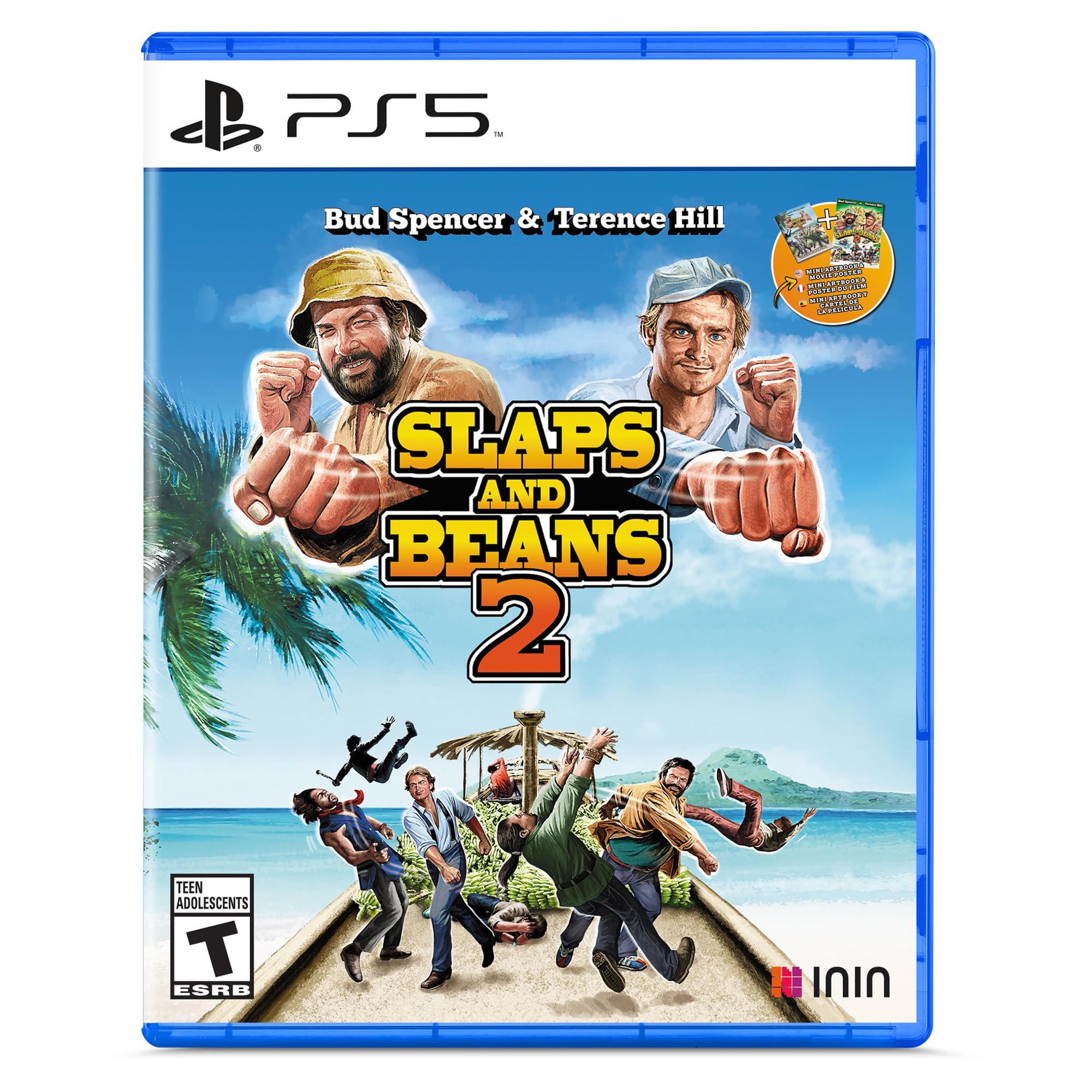 PS5 ゲームソフト Slaps and Beans 2 北米版 輸入版 プレイステーション5 2Dアクションゲーム バド・スペンサー テレンス・ヒル 協力プレイ 2人プレイ対応 レトロゲーム風 アクションアドベンチャ