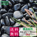 【黒の輝き】砂利 黒玉砂利 彩光石 8分 25-45mm 5kg 【送料無料】 最高級 光沢 ガーデニング DIY 墓 防犯 防草 ジャリ ピカピカ 艶 天然 化粧石 庭石 黒 玉砂利 庭 敷石 丸石 玉石 おしゃれ モダン 造園 和風 洋風 和庭 洋庭 庭園 園芸 玄関 外構 駐車場 黒い石