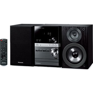 【中古】Panasonic CDステレオシステム ブラック SC-PM48-K