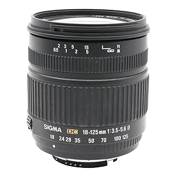 【中古】シグマ 18-125mm F3.5-5.6 DC デジタル専用 ニコン用