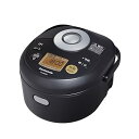【中古】パナソニック 3合 炊飯器 IH式 ブラック SR-KB055-K
