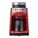 【中古】レコルト グラインドアンドドリップコーヒーメーカー フィーカ RGD-1 recolte Fika (レッド)