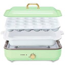 【中古】アイリスオーヤマ ホットプレート たこやき器 深鍋 2way 洗いやすい おしゃれ 温度調節機能付き PHP-1002TC-G スモーキーグリーン