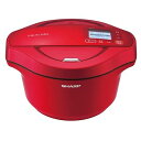 【中古】シャープ 水なし自動調理鍋 2.4L レッド系SHARP ヘルシオホットクック KN-HW24F-R