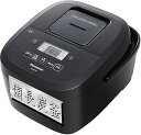 【中古】パナソニック 炊飯器 5.5合 2段IH シンプルデザイン 備長炭釜 ブラック SR-FE101-K