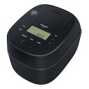 【中古】パナソニック 炊飯器 5.5合 急減圧バルブ おどり炊き 全面発熱5段IH式 ブラック SR-M10B-K