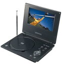 【中古】GREENHOUSE 7型液晶 TVチューナー内蔵ポータブルDVDプレーヤー GH-PDV720-TV
