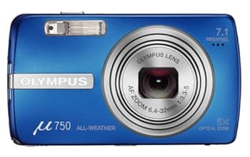 【中古】OLYMPUS デジタルカメラ μ750 スカイブルー μ-750 BLU