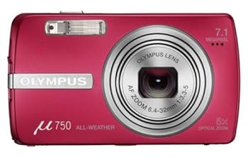 【中古】OLYMPUS デジタルカメラ μ750 サンセットレッド μ-750 RED