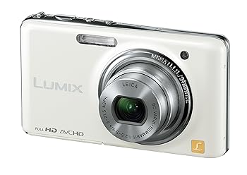 【中古】パナソニック デジタルカメラ LUMIX FX77 リリーホワイト DMC-FX77-W