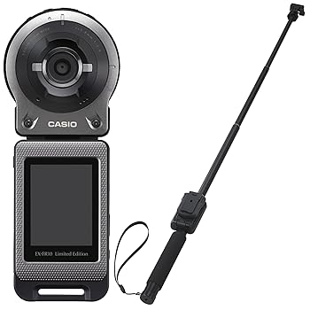 【中古】CASIO EXILIM 限定モデル EX-FR10GYSET マルチアングルスティックセット 14.1M画素 カメラ部/..