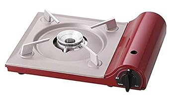 【中古】イワタニ カセットフー 達人スリムII シャイニーレッド