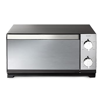 【中古】アイリスオーヤマ(IRIS OHYAMA) トースター オーブントースター ミラー調 横型 4枚焼き 無段階温度調節 1300W POT-413-B ブ...