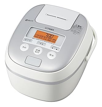 【中古】タイガー魔法瓶(TIGER) 炊飯器 5.5合 IH 土鍋コーティング 時短早炊き機能 ホワイト 炊きたて ..