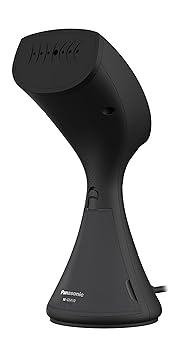 【中古】パナソニック 衣類スチーマー スチーム専用 大容量タイプ マットブラック NI-GS410-MB