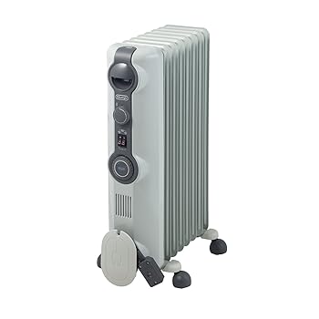 【中古】De’Longhi (デロンギ) オイルヒーター with Pet RHJ11G0812-DG 電気ヒーター ゼロ風暖房 静音 乾燥しにくい 表面温度約80℃ 断..