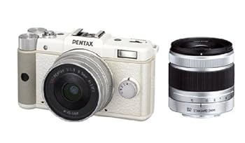 【中古】PENTAX ミラーレス一眼 Q ダブルレンズキット ホワイト PENTAXQWLKWH