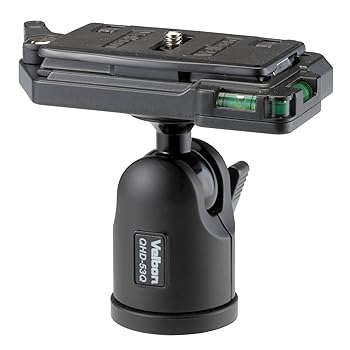 【中古】Velbon 自由雲台 QHD-53Q 中型 底面径44mm クイックシュー対応 アルミ製 471826