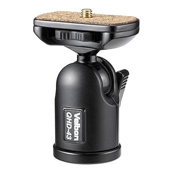 【中古】Velbon 自由雲台 QHD-43 小型 底面径38mm アルミ製 379689