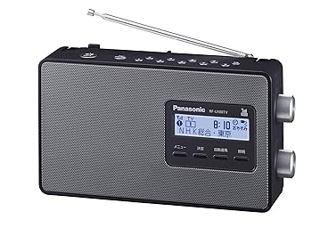 【中古】パナソニック ラジオ FM/AM/ワンセグTV音声 ブラック RF-U100TV-K