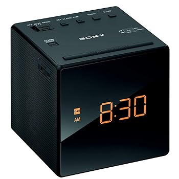 【中古】ソニー クロックラジオ ICF-C1 : FM/AM/ワイドFM対応 おやすみタイマー ブラック ICF-C1 B