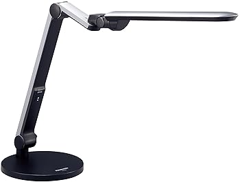 【中古】パナソニック LEDデスクライト 置き形 シルバー SQ-LD521-S