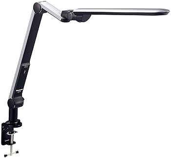 【中古】パナソニック LEDデスクライト クランプタイプ シルバー SQ-LC522-S